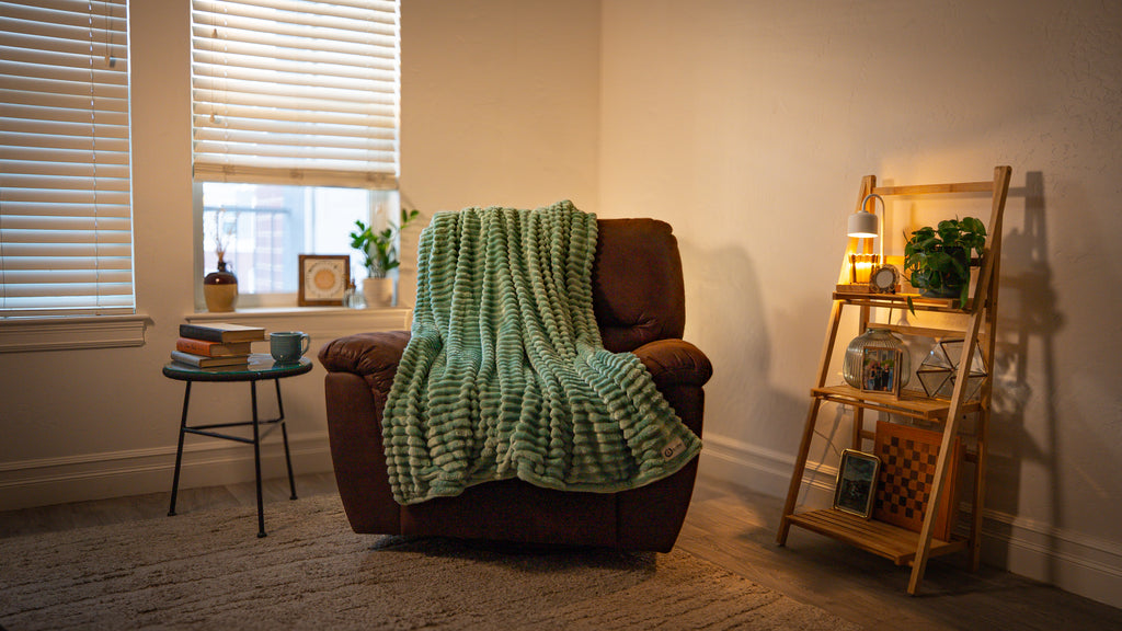 Snack & Snuggle™  Raschel Blanket - Available in 3 Colors