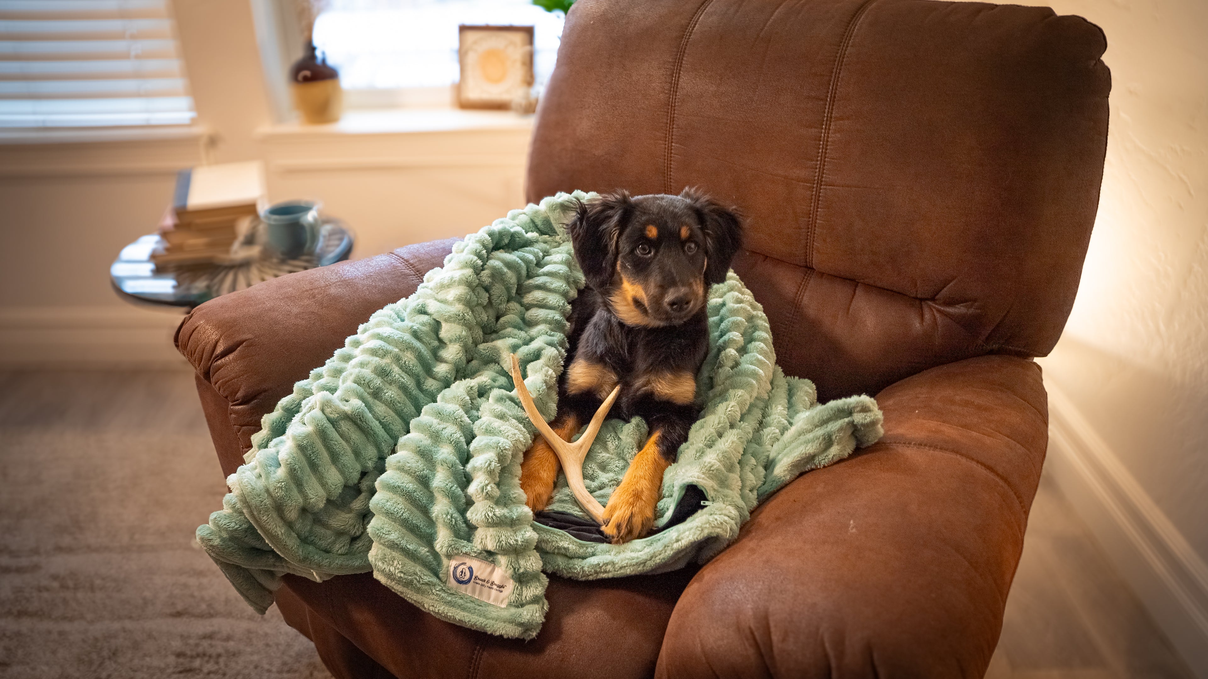 Snack & Snuggle™  Raschel Blanket - Available in 3 Colors