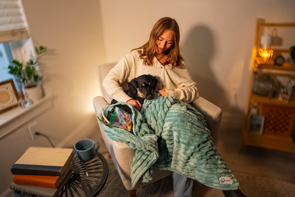 Snack & Snuggle™  Raschel Blanket - Available in 3 Colors