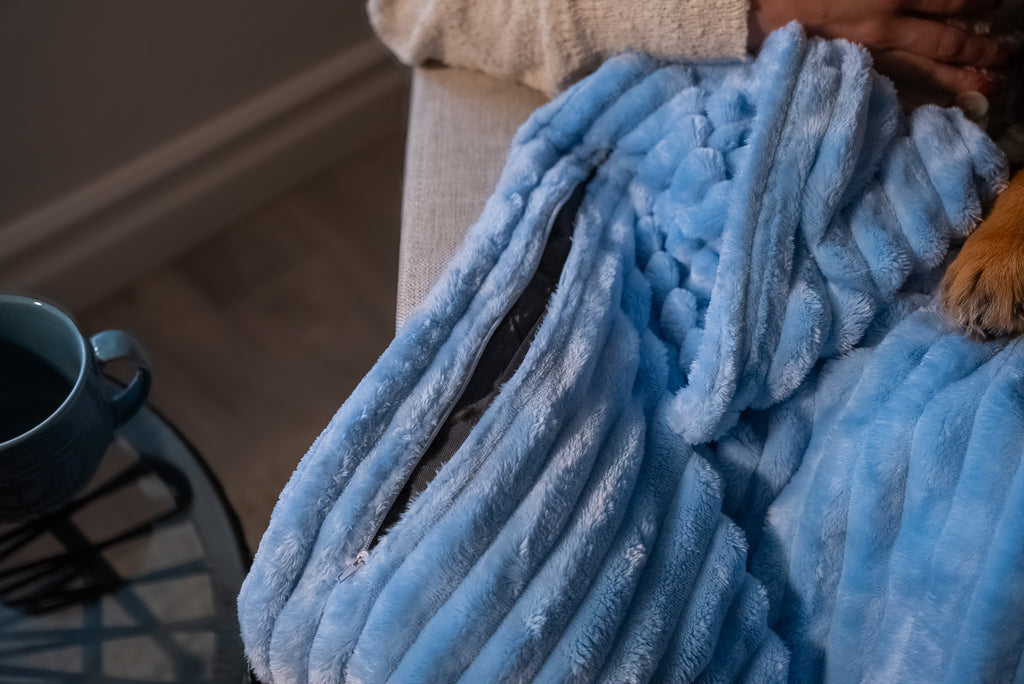 Snack & Snuggle™  Raschel Blanket - Available in 3 Colors