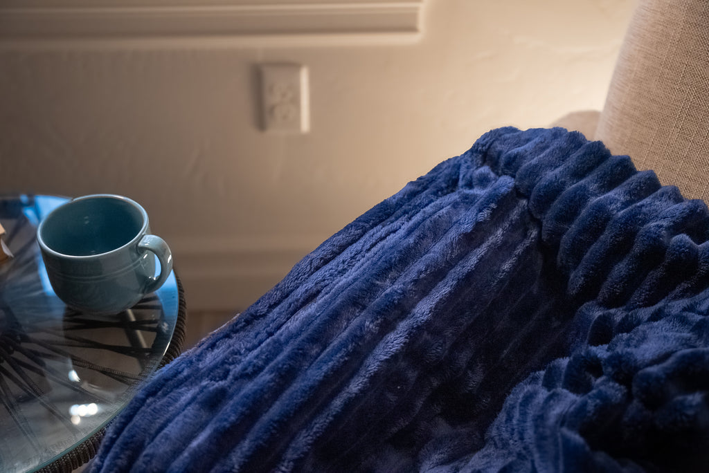 Snack & Snuggle™  Raschel Blanket - Available in 3 Colors