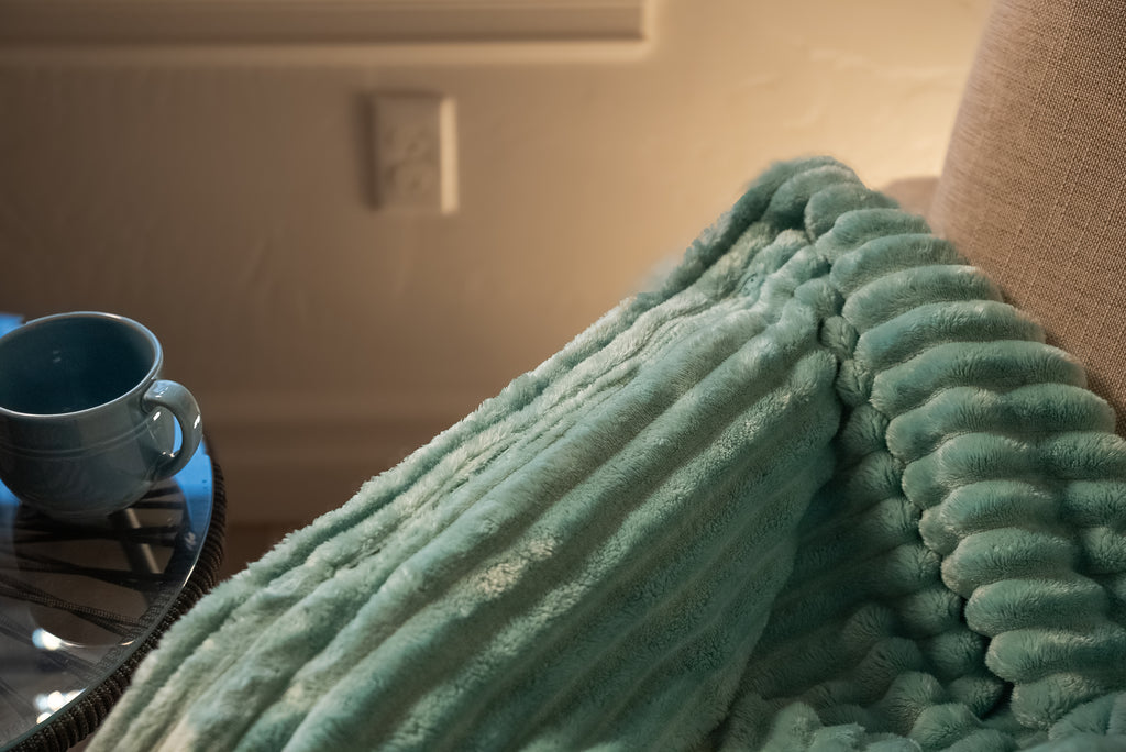 Snack & Snuggle™  Raschel Blanket - Available in 3 Colors